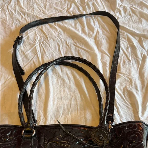 Patricia Nash Black Floral Embossed Tote - Picture 12 of 12